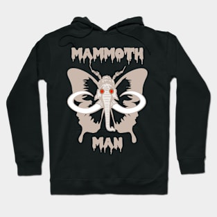 Mammoth Man (Moth Man) Silly Pun Hoodie